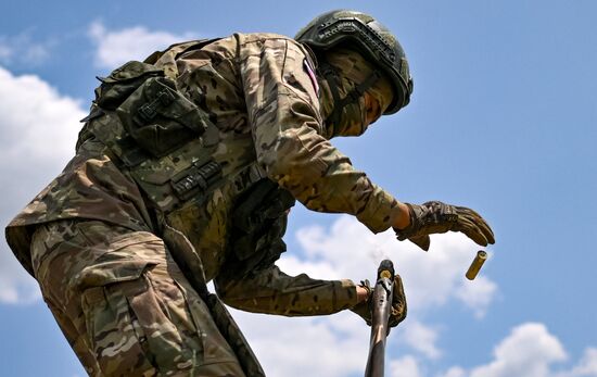 Russia Ukraine Military Operation Snipers Training