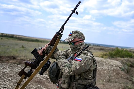 Russia Ukraine Military Operation Snipers Training