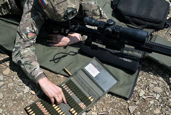 Russia Ukraine Military Operation Snipers Training