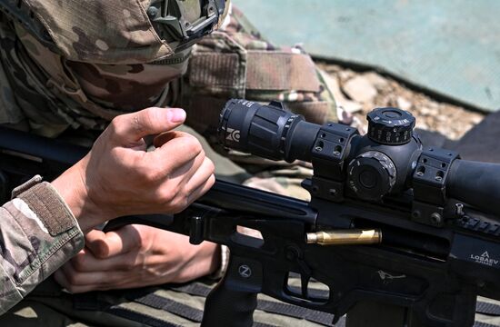 Russia Ukraine Military Operation Snipers Training