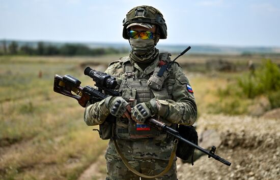 Russia Ukraine Military Operation Snipers Training
