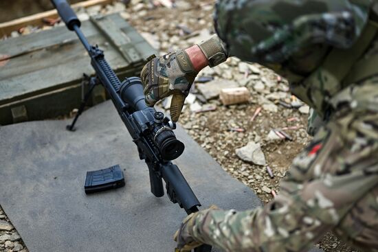 Russia Ukraine Military Operation Snipers Training