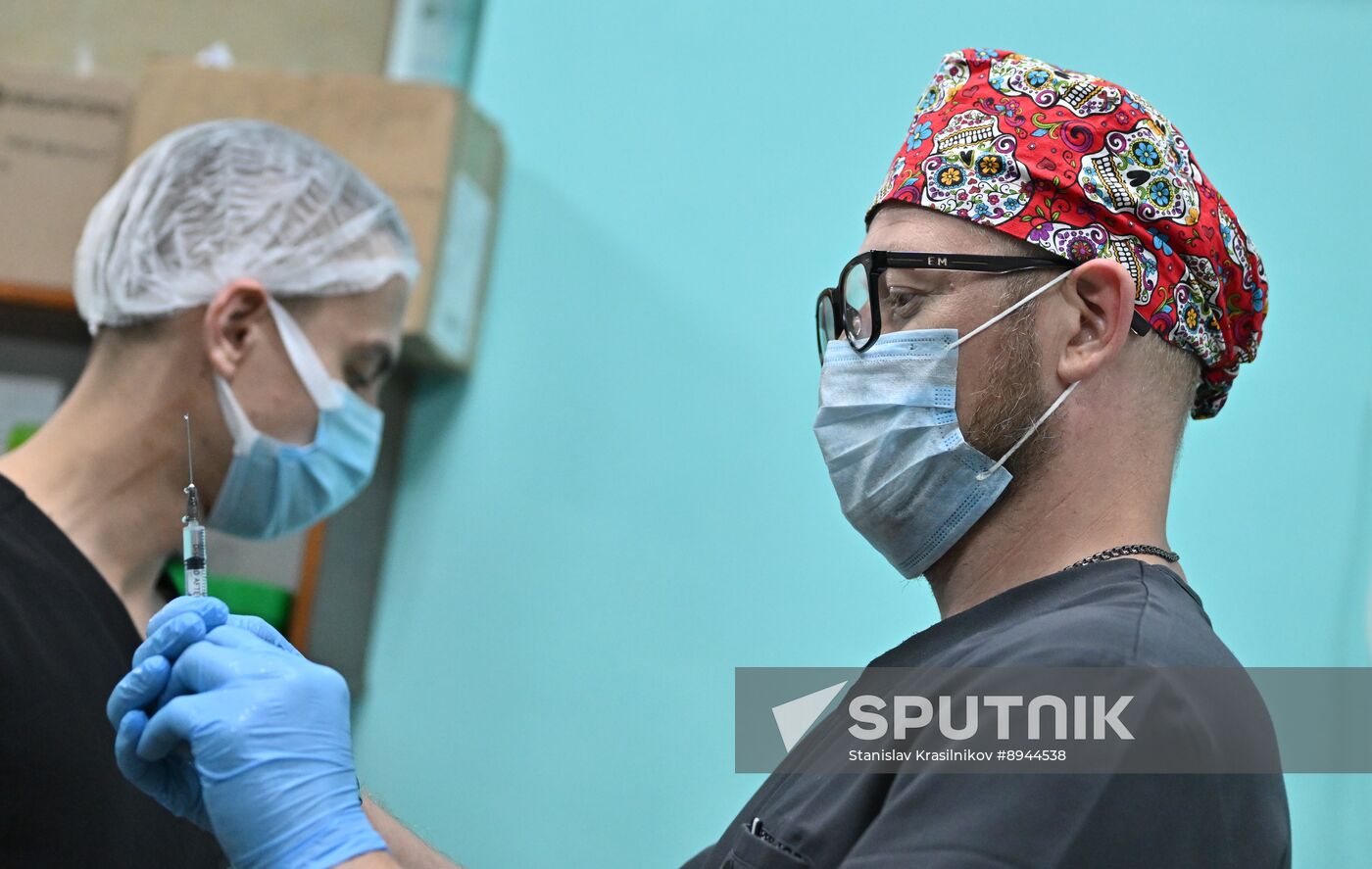 Russia Ukraine Military Operation Akhmat Frontline Hospital