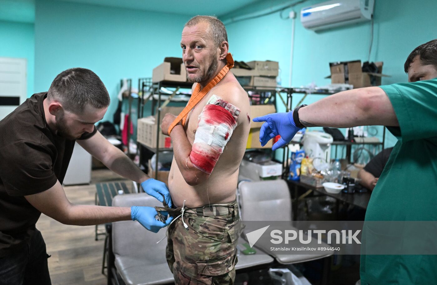 Russia Ukraine Military Operation Akhmat Frontline Hospital