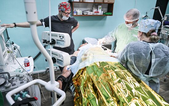 Russia Ukraine Military Operation Akhmat Frontline Hospital