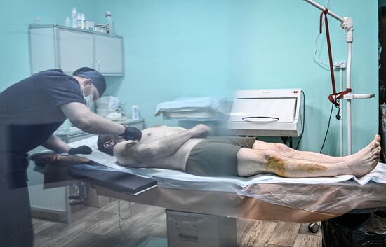 Russia Ukraine Military Operation Akhmat Frontline Hospital