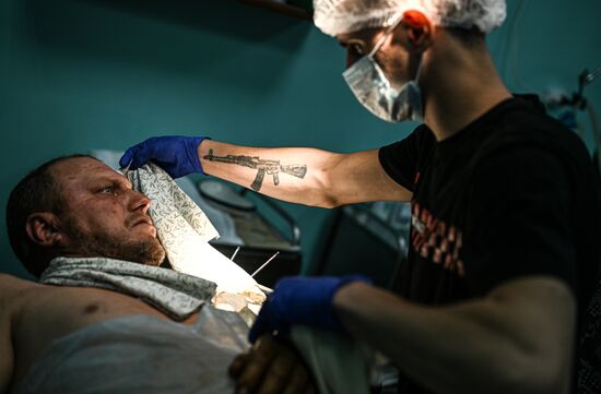 Russia Ukraine Military Operation Akhmat Frontline Hospital