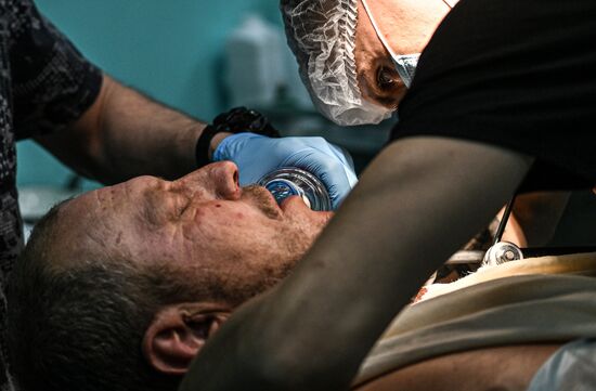 Russia Ukraine Military Operation Akhmat Frontline Hospital