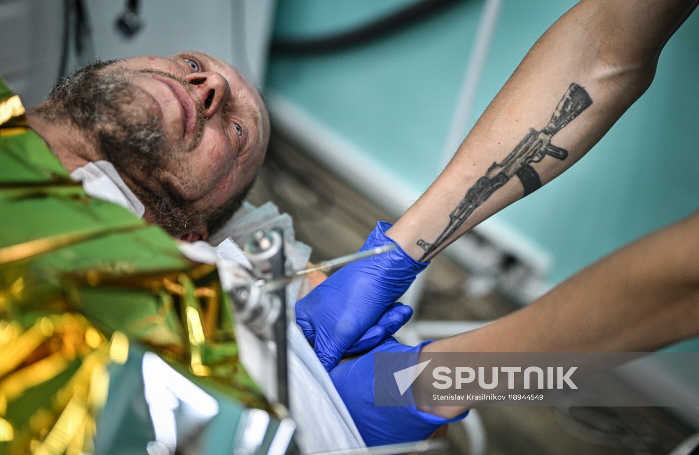 Russia Ukraine Military Operation Akhmat Frontline Hospital