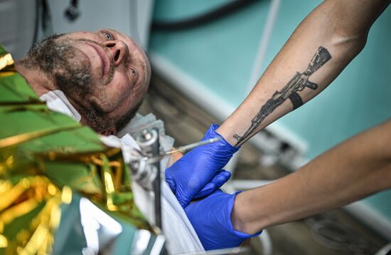 Russia Ukraine Military Operation Akhmat Frontline Hospital