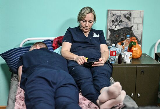 Russia Ukraine Military Operation Akhmat Frontline Hospital