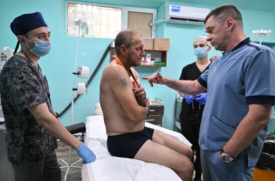 Russia Ukraine Military Operation Akhmat Frontline Hospital