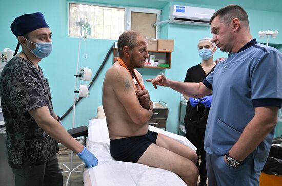 Russia Ukraine Military Operation Akhmat Frontline Hospital