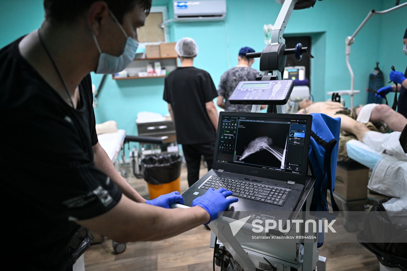 Russia Ukraine Military Operation Akhmat Frontline Hospital