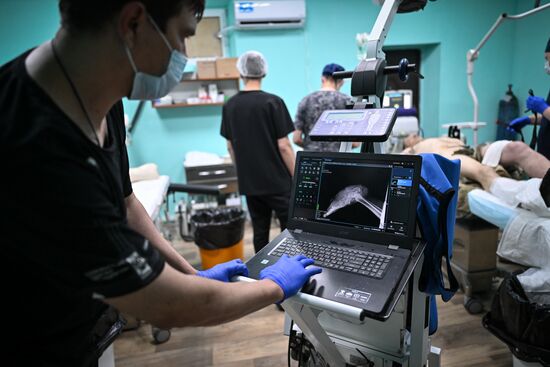 Russia Ukraine Military Operation Akhmat Frontline Hospital