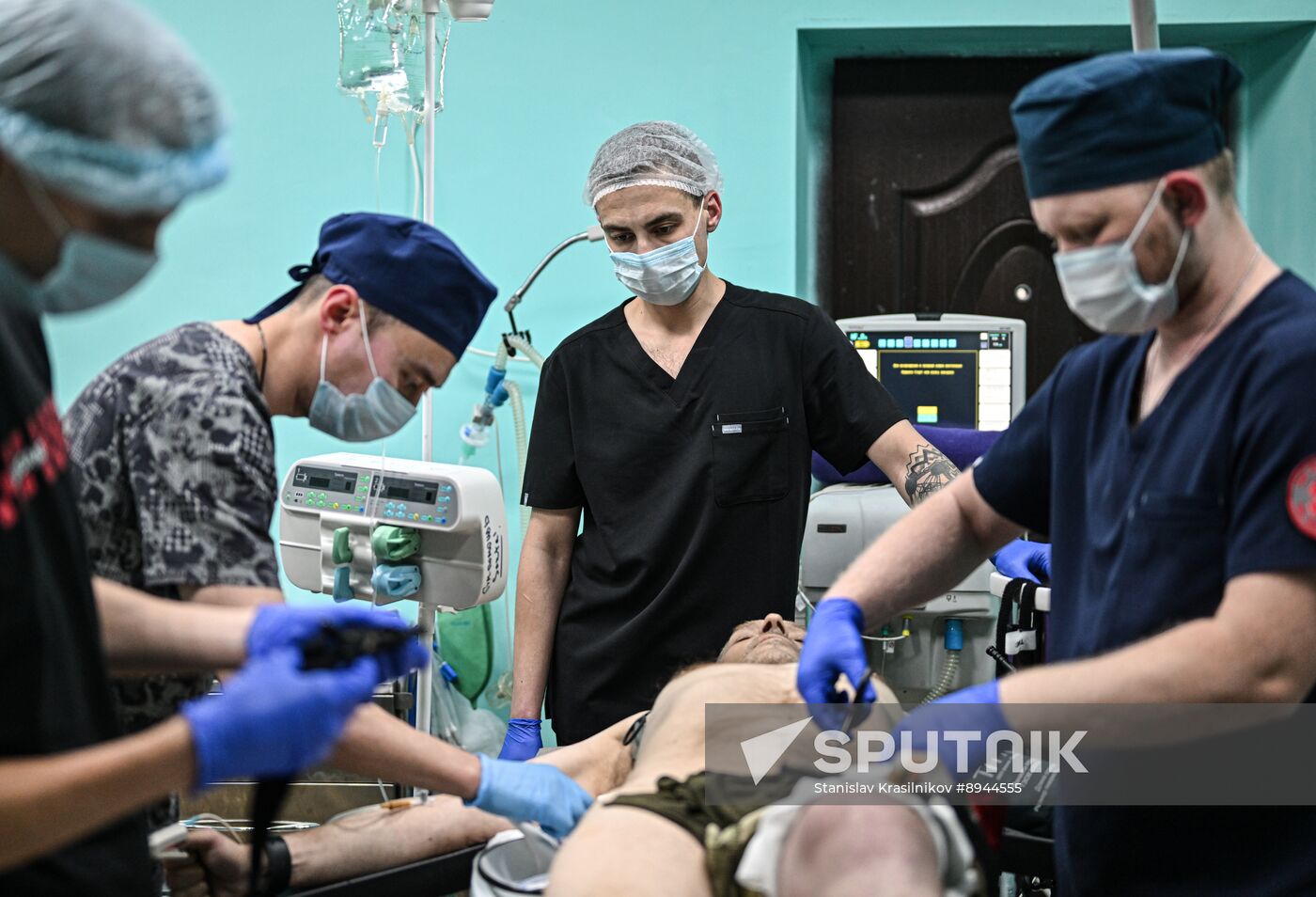 Russia Ukraine Military Operation Akhmat Frontline Hospital