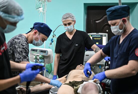 Russia Ukraine Military Operation Akhmat Frontline Hospital