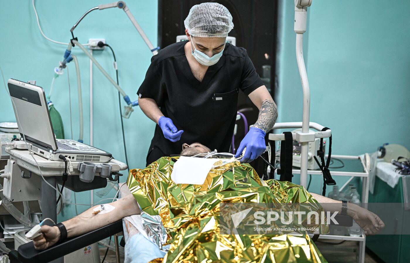 Russia Ukraine Military Operation Akhmat Frontline Hospital