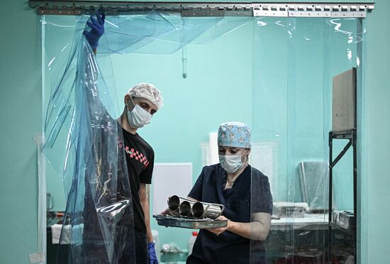 Russia Ukraine Military Operation Akhmat Frontline Hospital