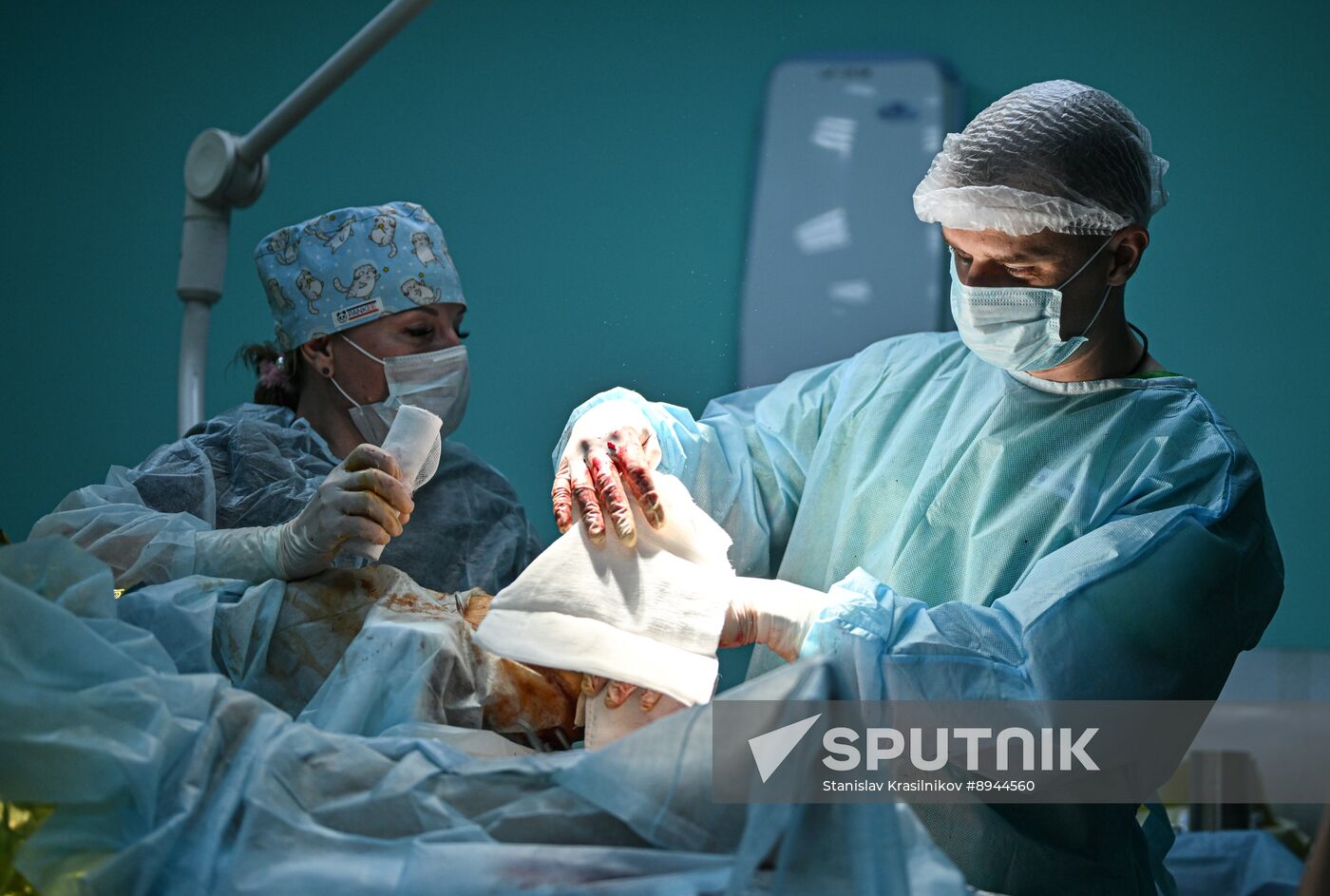 Russia Ukraine Military Operation Akhmat Frontline Hospital