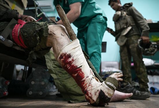 Russia Ukraine Military Operation Akhmat Frontline Hospital