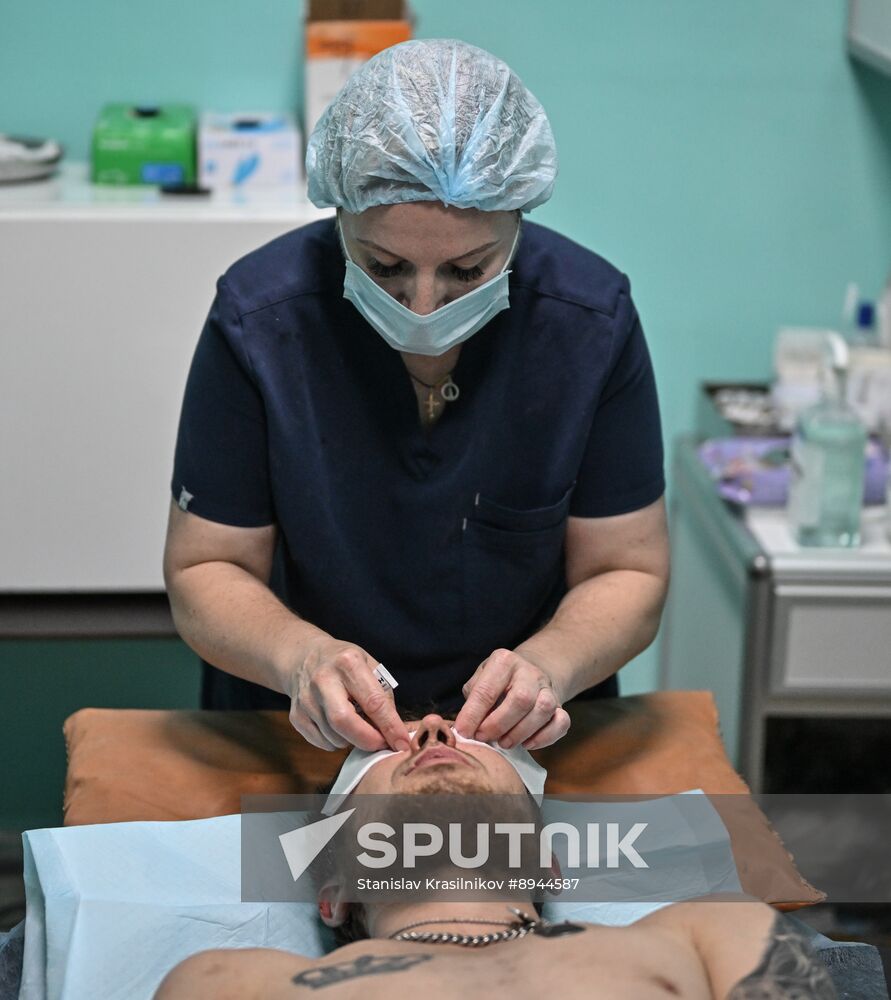 Russia Ukraine Military Operation Akhmat Frontline Hospital