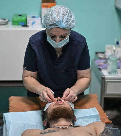 Russia Ukraine Military Operation Akhmat Frontline Hospital