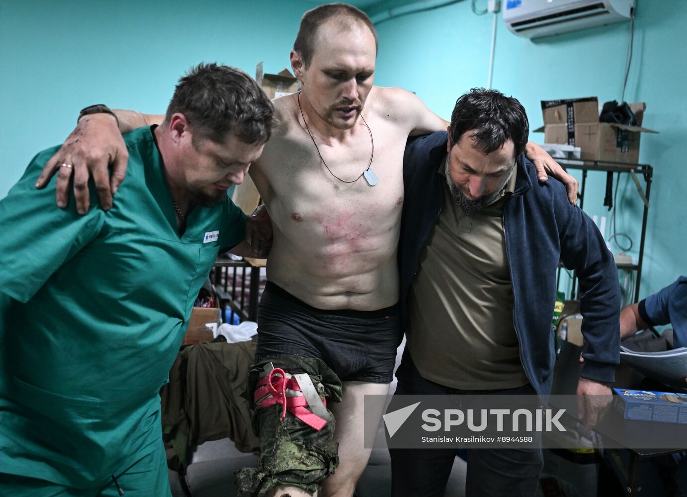 Russia Ukraine Military Operation Akhmat Frontline Hospital