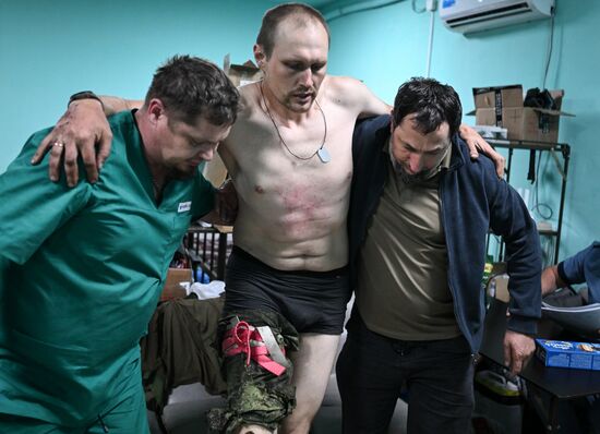 Russia Ukraine Military Operation Akhmat Frontline Hospital