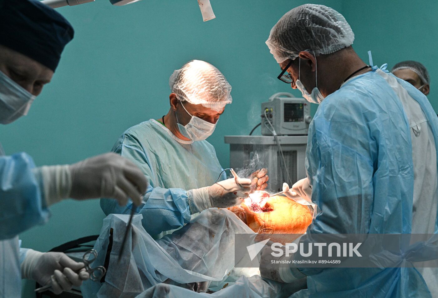 Russia Ukraine Military Operation Akhmat Frontline Hospital