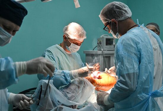 Russia Ukraine Military Operation Akhmat Frontline Hospital