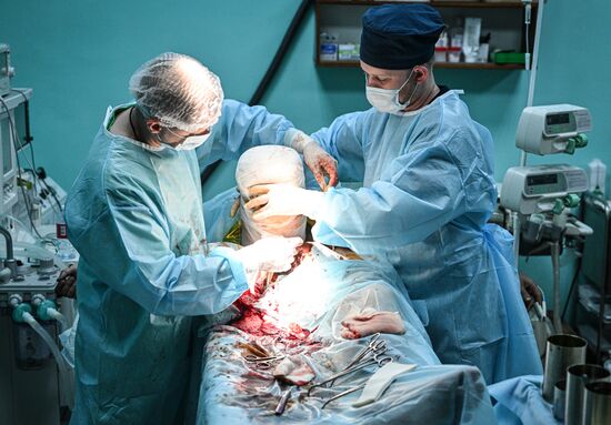 Russia Ukraine Military Operation Akhmat Frontline Hospital