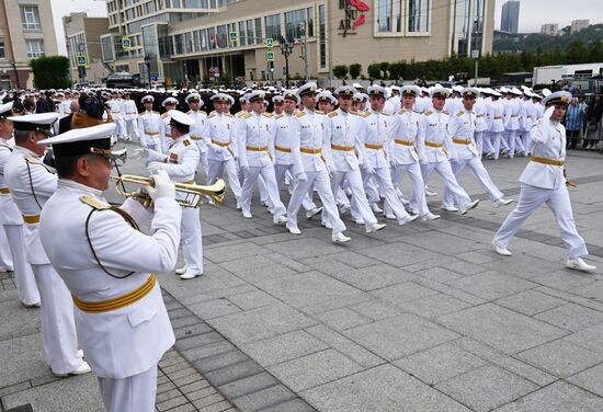 Russia Naval School Graduation