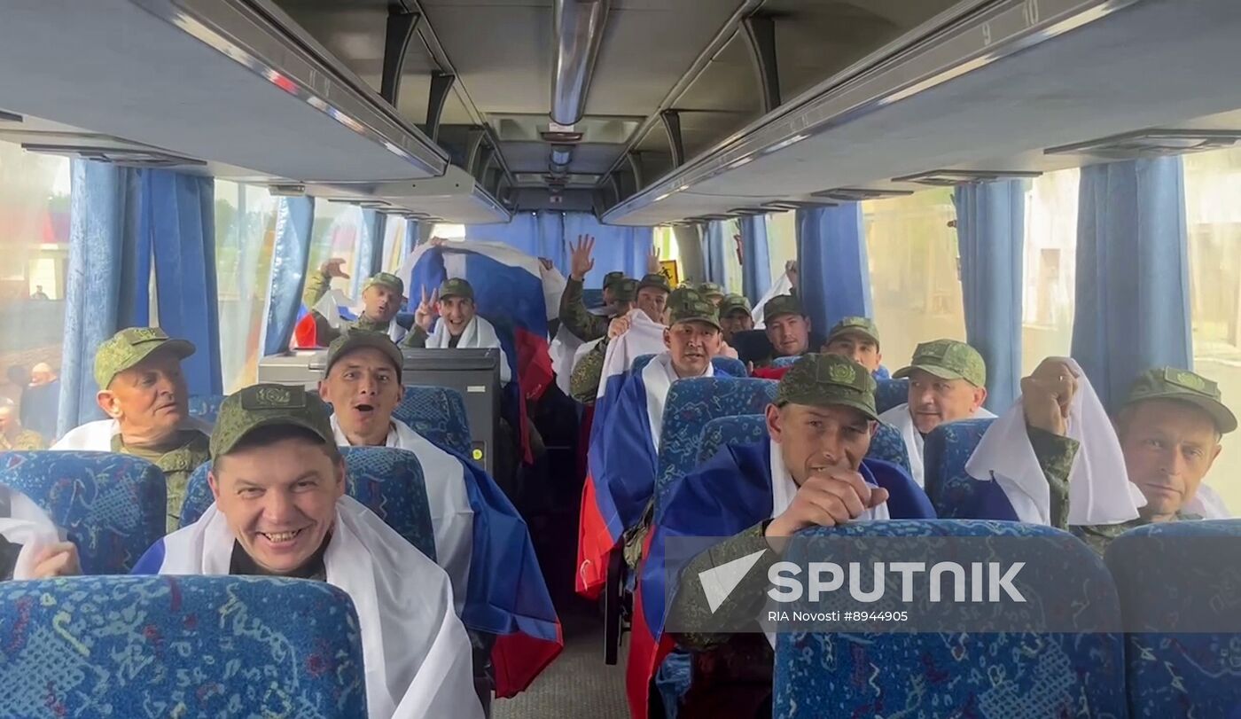 Russia Ukraine Military Operation POWs Exchange