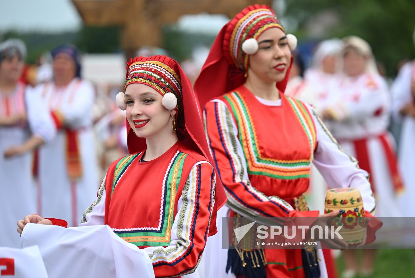 Russia Traditional Mordovian Summer Soltice Feast