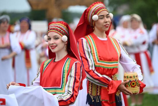 Russia Traditional Mordovian Summer Soltice Feast