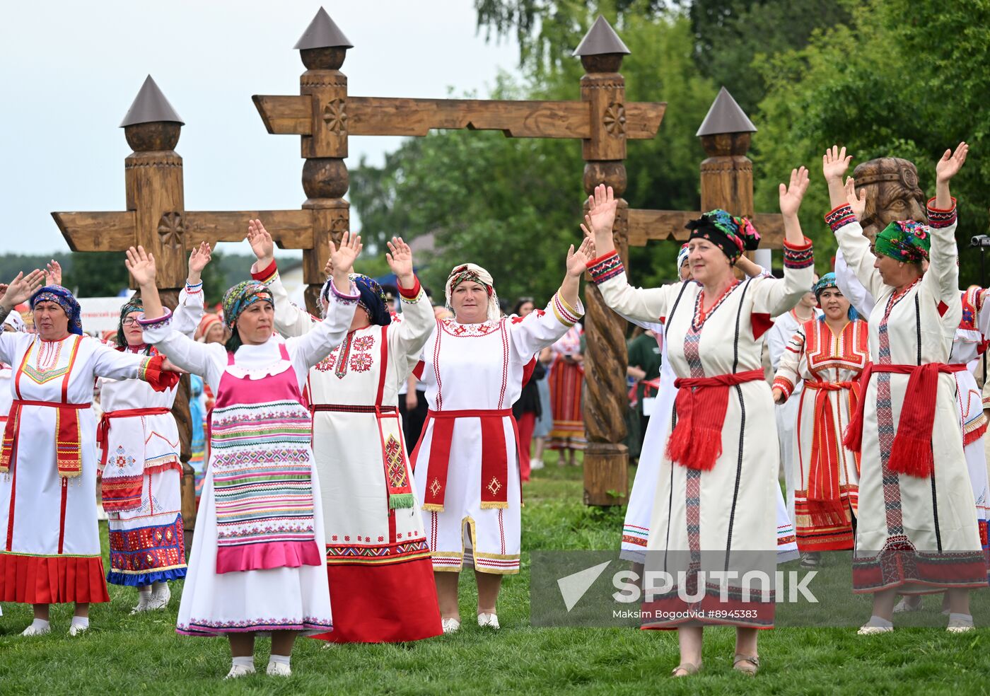 Russia Traditional Mordovian Summer Soltice Feast