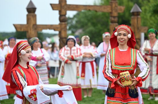 Russia Traditional Mordovian Summer Soltice Feast