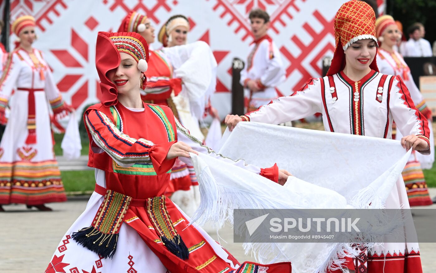 Russia Traditional Mordovian Summer Soltice Feast