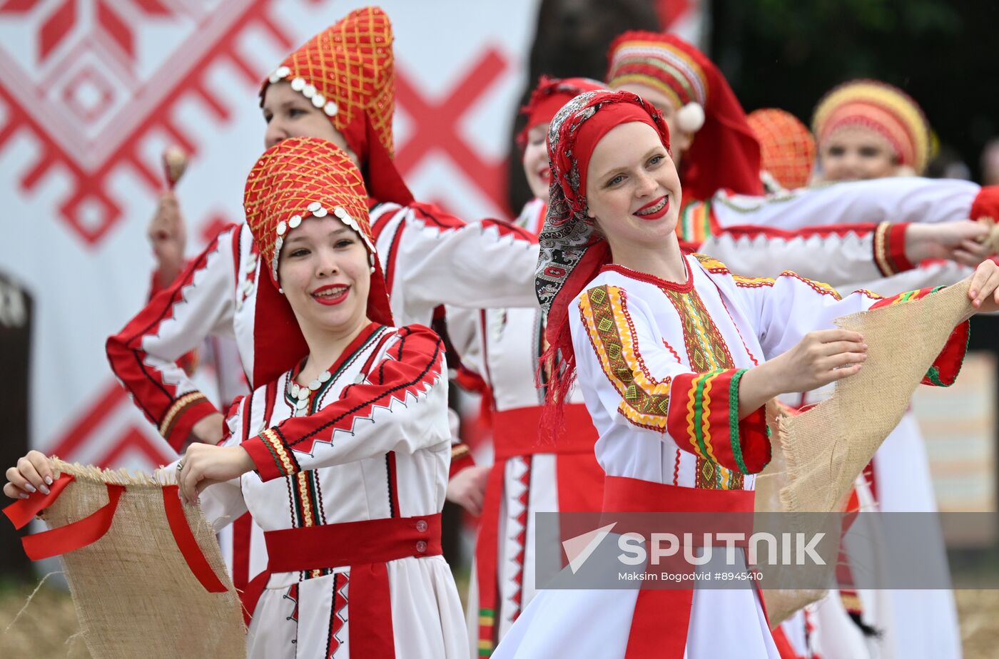 Russia Traditional Mordovian Summer Soltice Feast
