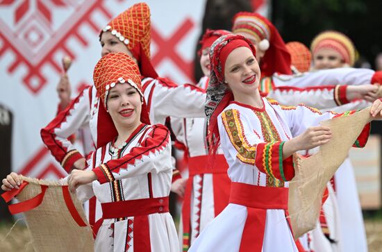 Russia Traditional Mordovian Summer Soltice Feast