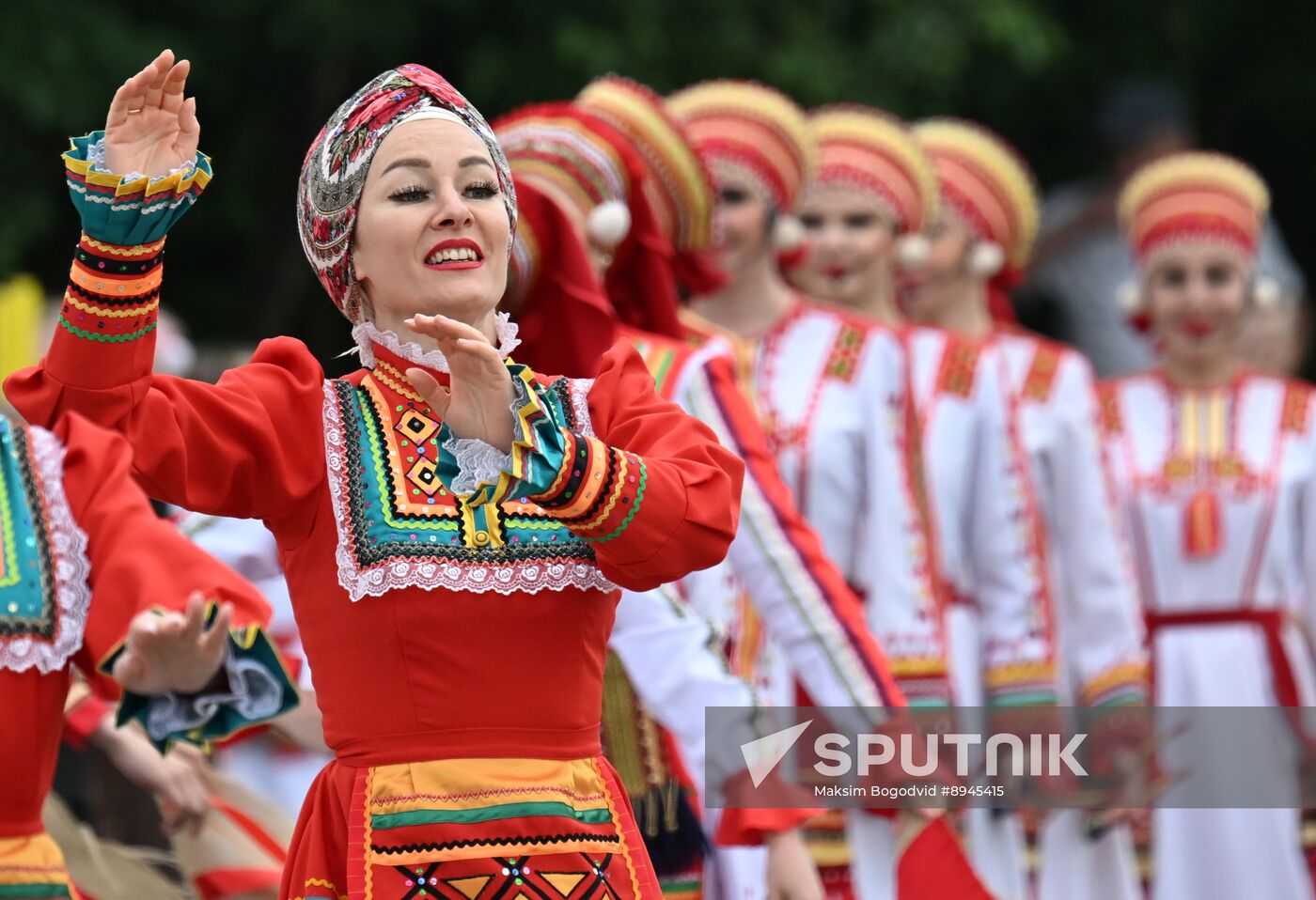 Russia Traditional Mordovian Summer Soltice Feast