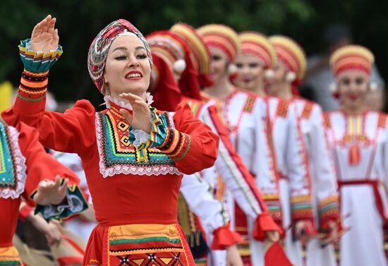 Russia Traditional Mordovian Summer Soltice Feast