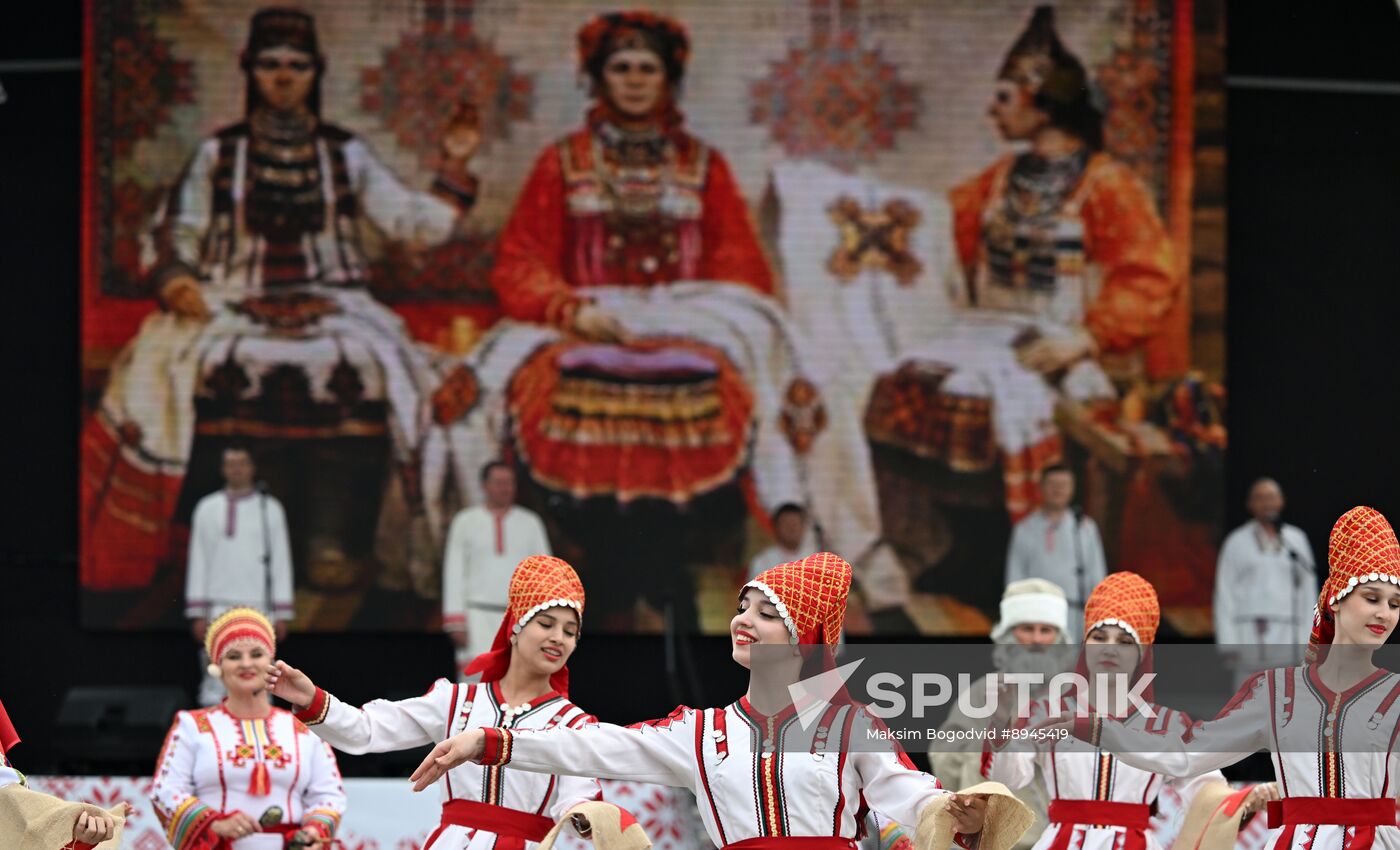 Russia Traditional Mordovian Summer Soltice Feast