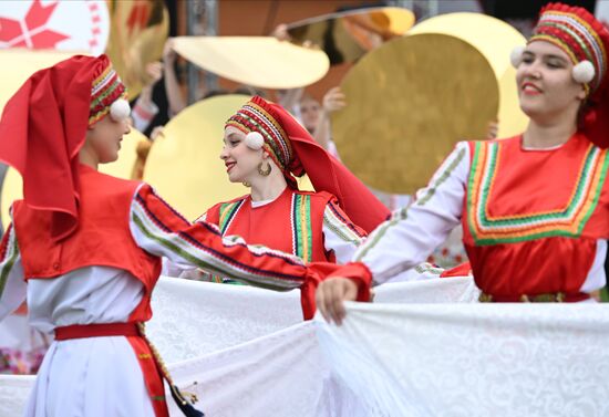 Russia Traditional Mordovian Summer Soltice Feast