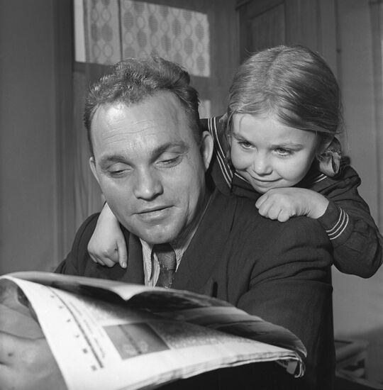 Soviet miner, Hero of Socialist Labor Nikolai Mamai