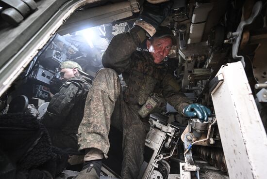 Russia Ukraine Military Operation Artillery Unit