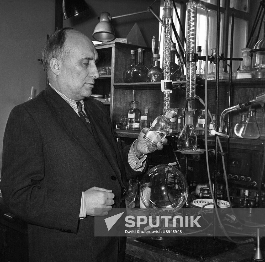 Soviet organic chemist Alexander Nesmeyanov, Member of Soviet Academy of Sciences