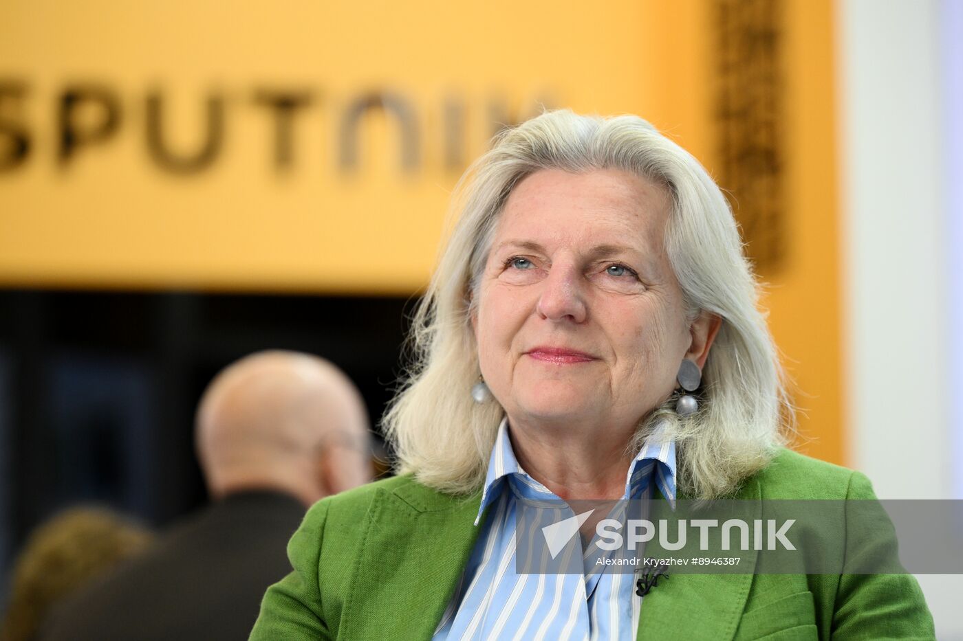 SPIEF-2025. RIA Novosti stand and Sputnik Radio studio