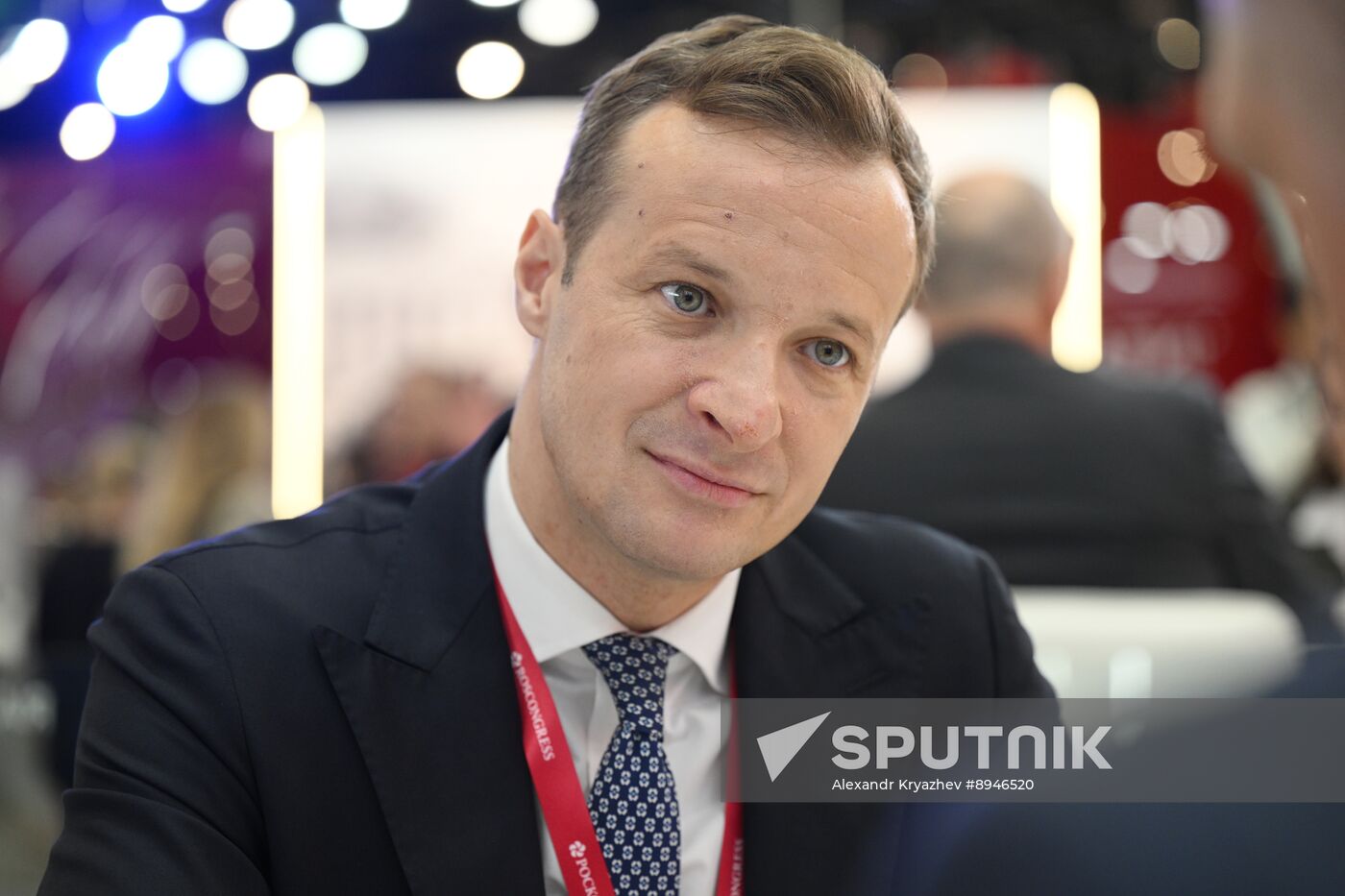 SPIEF-2025. RIA Novosti stand and Sputnik Radio studio
